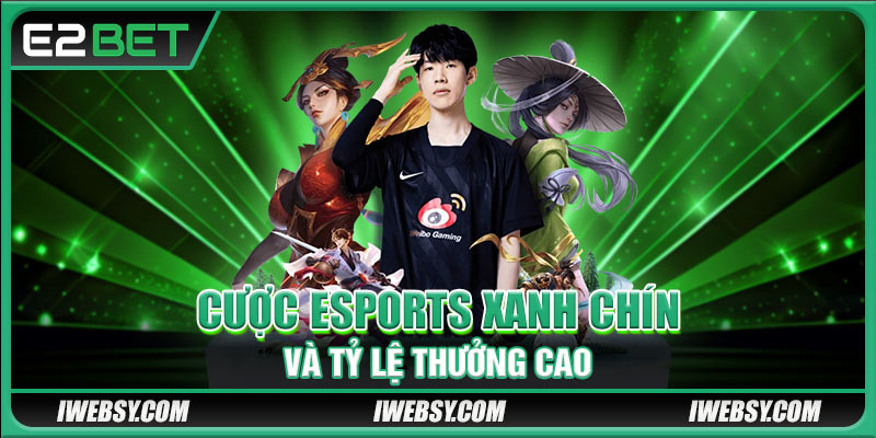 SABA Sports E2bet - Sảnh Cược Thể Thao Chất Lượng 4 Cược Esports xanh chín và tỷ lệ thưởng cao
